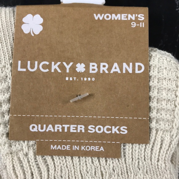 Lucky Brand quarter socks 2 pair women’s NWT - Picture 2 of 5